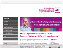 Tablet Screenshot of me-elektrotechnik.de